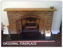 1960s fireplace removal in Crawley